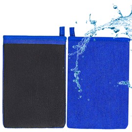 IDYFODOL Auto Clay Mitt Glove Detailing Cleaning Wash Mitt Pack of 2 Medium Grade Alternative Mitt for Flawless Removal of Surface Bonded Micro Contaminant