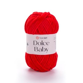 Dolce Baby Yarn Blanket by Yarnart - Soft Chenille Velvet Medium Weight, 50g (1.76oz), 93 Yards (748ft), Amigurumi Crochet Yarn