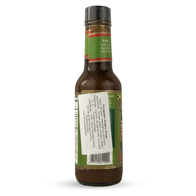 Pickapeppa Gingery Mango Hot Sauce 5oz (Pack of 3)