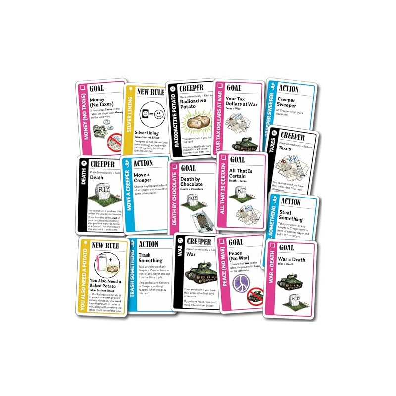 Looney Labs LON00090 Fluxx Creeper Pack, Multi-Colour