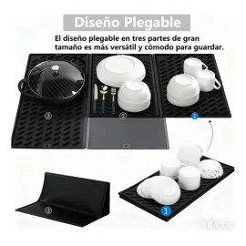 Tapete Plegable Para Secar Platos Para Mostrador De Cocina