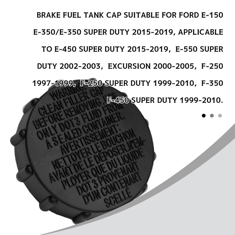 JYIS BRFC19 Brake Master Cylinder Fluid Reservoir Cap, Replace F88Z-2162-AA