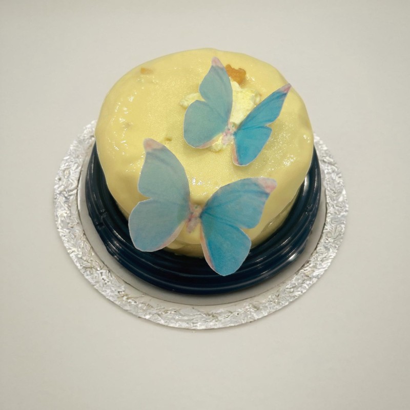 Light Blue Edible Butterfly Cupcake Toppers 45-Pack