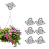 HOMPER 6Pcs M5 304 Stainless Steel Square Eye Pad Plate,
