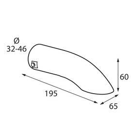 Lampa 60130 Universal Exhaust Trim "TS-07" Stainless Steel Diameter 32-46 mm