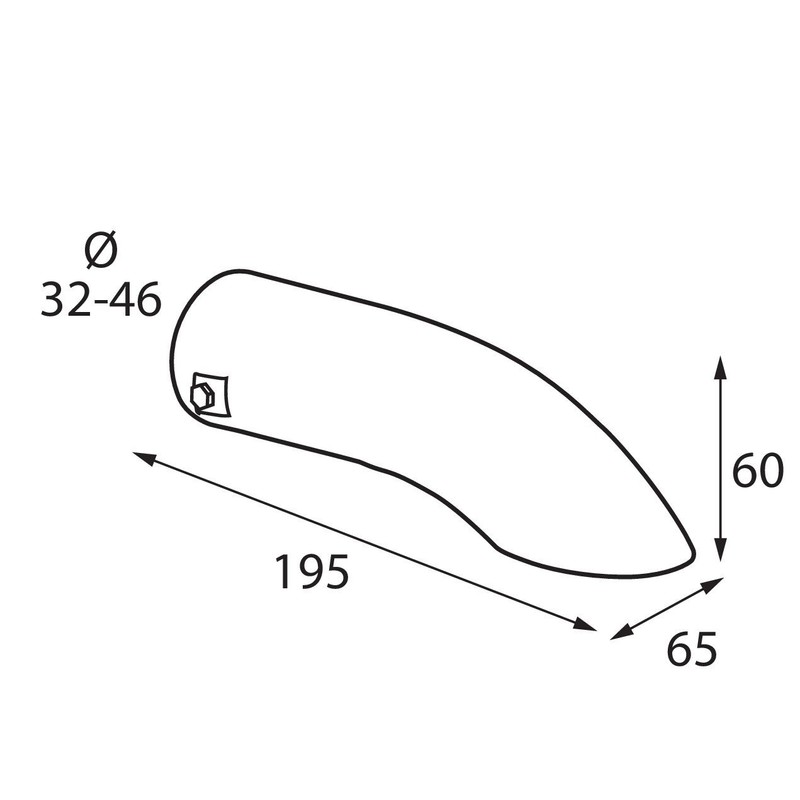 Lampa 60130 Universal Exhaust Trim "TS-07" Stainless Steel Diameter 32-46