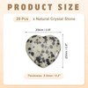 PATIKIL 20 Pcs Natural Heart Shaped Crystal Stone, 1 Inch