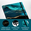paper&you® Notebook A5+ Squared with Elastic Band [Shiny Teal] 156