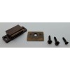 N/A Brown & Black Plastic Magnetic Catch with Fixed Strike