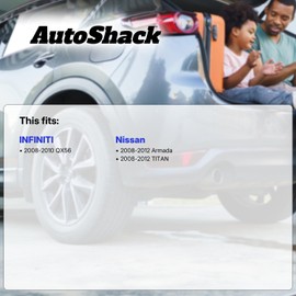 AutoShack Front Wheel Hub Bearing Assembly with ABS Replacement for 2008-2012 Nissan Titan 1-PC