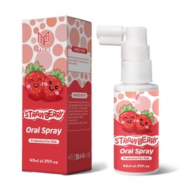 Kids Oral Spray, Toddler Toothpaste Helper for Daily Oral Care and Fresh Breath (1Pack, Strawberry)