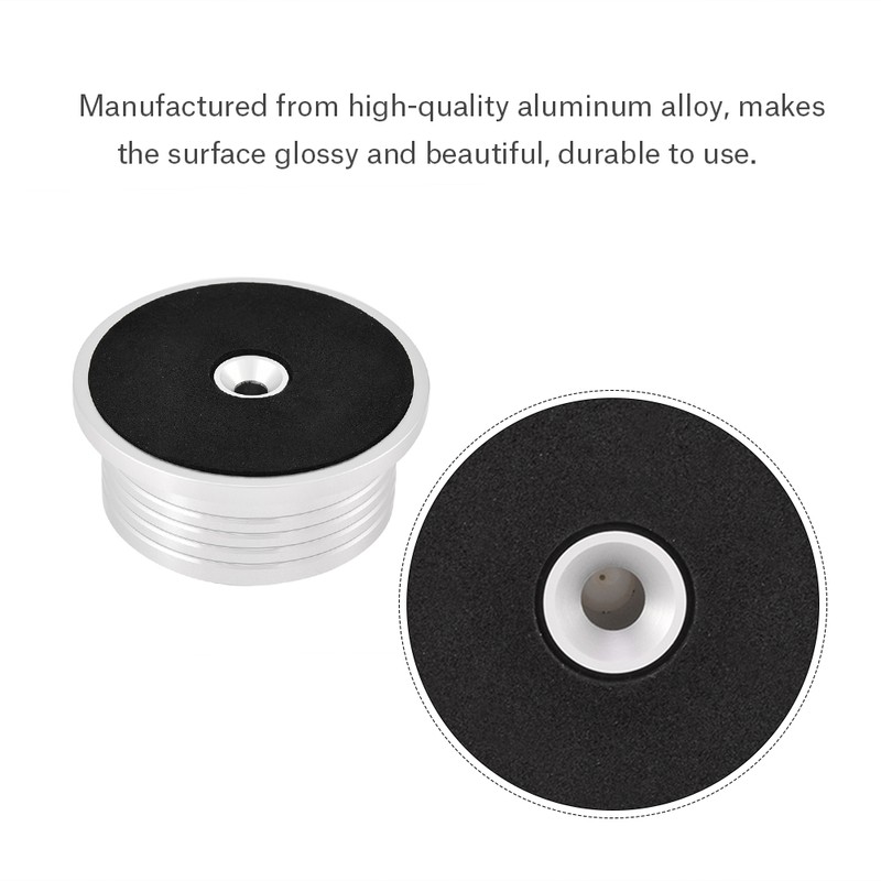 60Hz Turntable Disc Record Stabilizer Clamp with Bubble Level for