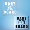 Yoonek Graphics Baby on Board Vinyl Decal Transfer Tape Designed