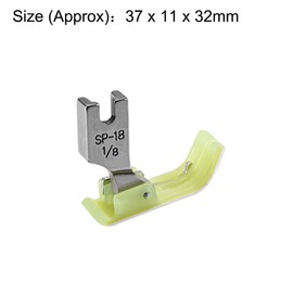 uxcell #SP-18 Industrial Sewing Machine Hinged Presser Foot with Right Guide 1/8" (3mm) Green