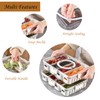 Snack Tray with Lid & Handle, Portable Snackle Box Container