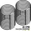 Tuanse 200 Pcs Wire Keychain Cable Stainless Steel Wire Ring