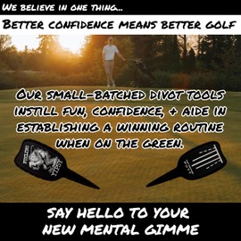 Honey Hole Golf Pro Grade Golf Divot Tool – Sealed with Gear Hugger Rust Protector - Scratch Resistant Finish - Designed and Engraved in The USA – Lifetime Protection (Crater Maker)