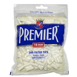 Premier 18mm Filter Tips - Bag of 200