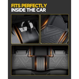 Unbrand Floor Mats Liners For Jeep Grand Cherokee 2016-2021 All Weather TPE Rubber