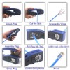 VCE Pass Through RJ45 Crimp Tool Kit, 3-in-1 Ethernet Crimper