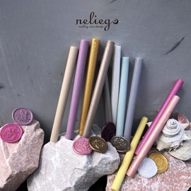 neliege Sealing Wax Sticks 11mm Set of 10 37 Colors Glue Gun Sealing Wax Sticks (Plum)