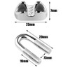 KAHEIGN 20Pcs Wire Rope Clips, Stainless Steel M5 Cable Clamp