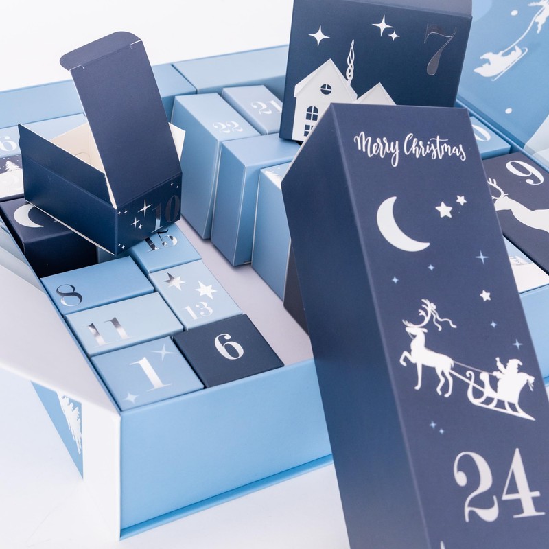 Christmas Advent Calendar Fill your Own 1-24 Day Boxes Luxury
