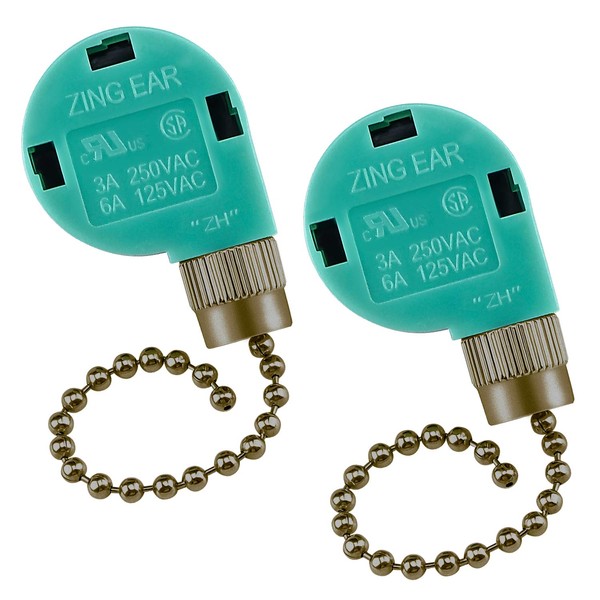 Cenipar ZE-268s6 Ceiling Fan Switch Zing Ear Bronze Pull Chain