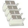LOWENERGIE 4 x Metal Solar Panel Mounting Bracket Set Kit
