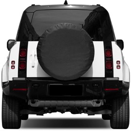 Spare Tire Cover Fit for Land Rover Defender 90 110 130 2/4 Door 2025 2024 2023 2022 2021 2020, Polyester Spare Tyre Wheel Protector Exterior Accessories