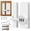 BigKing Door Bolt with Password Lock, Zinc Alloy Mechanical Combination