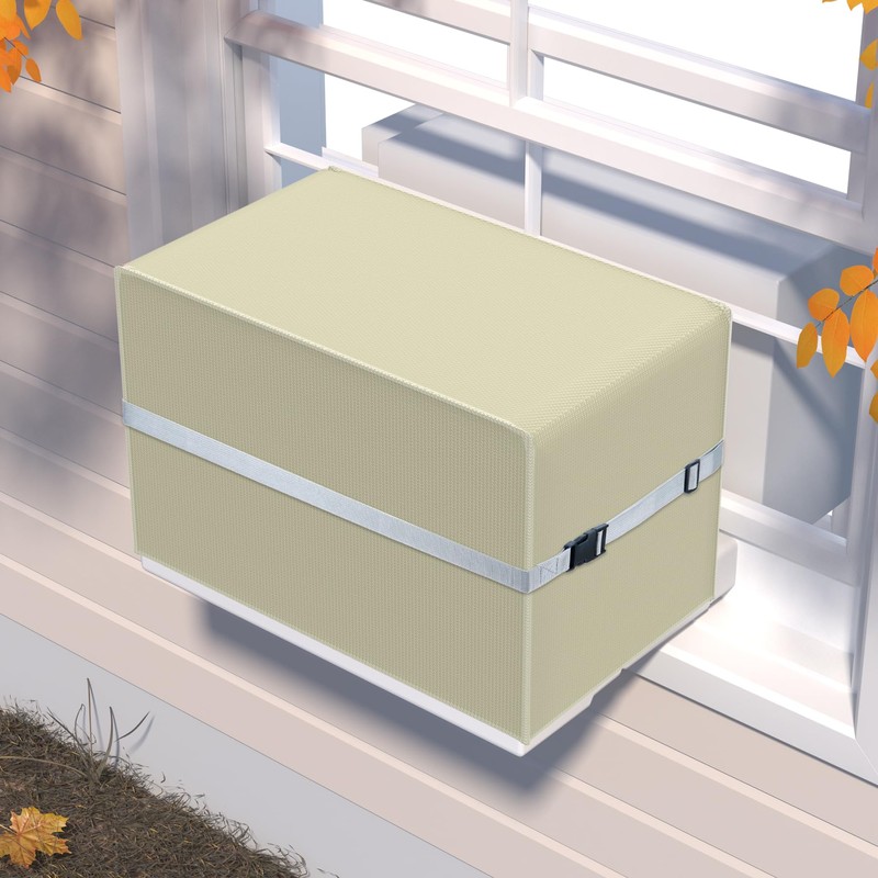 Pearwow Winter Cover for U-Shape Window AC Units, Outdoor Window