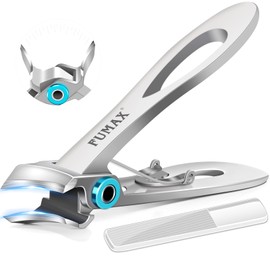 Toenail Clippers for Thick Toenails with Slant Wide Jaw Opening, Large Mens Nail Clippers for Thick Nails for Seniors with Long Handle, Heavy Duty Sharp Nail Cutter Gifts for Men Women Adults