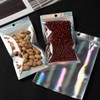 EgticLive 100 Pack Resealable Holographic Bags for Small Business, Iridescent