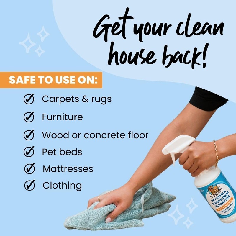 FurryFreshness Extra Strength Cat or Dog Pee Stain & Permanent