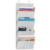 Simple Houseware Over the Door Hanging Wall File Organizer, 4
