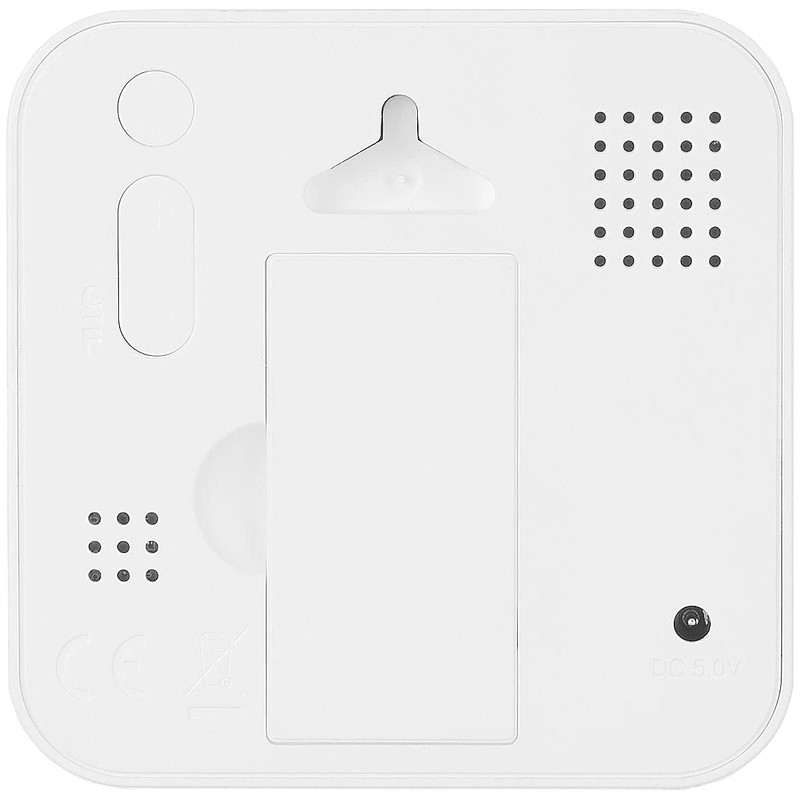infactory Luftmesser: 2er-Set TVOC- & CO2-Messgeräte mit Uhr, Temperatur, Luftfeuchtigkeit