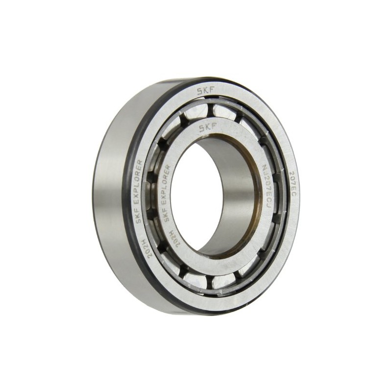 SKF Cylindrical Radial Roller Bearing, 35 ID, Bearing steel
