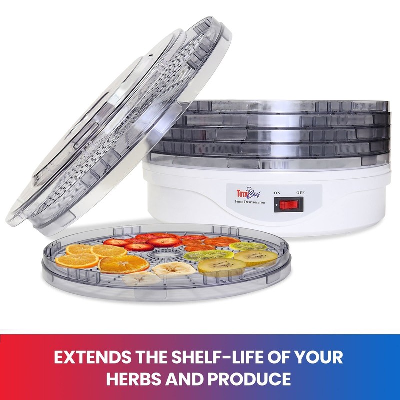 Total Chef Food Dehydrator - 5-Tier Liofilizadora, Air Drying Jerky,