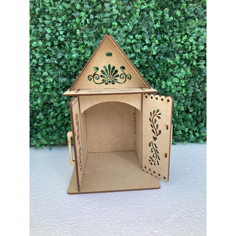 Paquete Kit de 4 Nichos Con Techo Triangular Altar Ofrenda