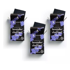 Extraherbos Pack 3 Jabones De Lavanda Y Carbón Activado Antipuntosnegros