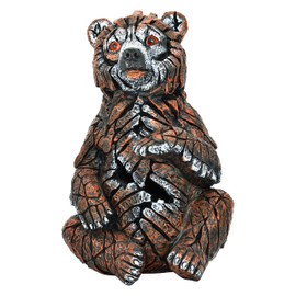 Natural Design Architecture Lifestyle N Adam & Friends Home Decor Stone Resin Wilderness Statue Sculpture | 1-Piece | Sitting Bear Cub