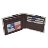 Mens Bifold Exotic Wallet Picture Texas Flag Map with printed