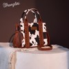 Wrangler Mini Tote Bag for Women Cow Print Western Crossbody