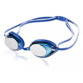 Speedo Googles Natación Vanquisher 2.0 Negros Con Plateado Color Plata/azul