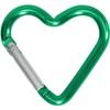 Calsgkspray Aluminum Alloy Heart Shaped Carabiner Clip Keychain Clip Spring