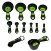 Set of 10 Piece Measuring Spoons and Measuring Cups (White