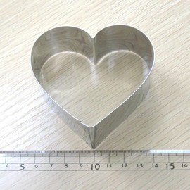 Nagao Cookie Cutter, Stainless Steel, Heart, Large, Medium, Small, 3 Pieces