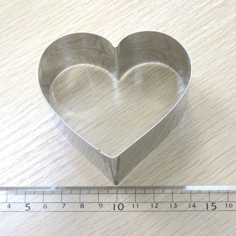 Nagao Cookie Cutter, Stainless Steel, Heart, Large, Medium, Small, 3