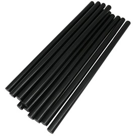 TrendBox Pack of 100 Black 11mmx270mm - Hot Melt Glue Sticks Strips Melting Adhesive for Handmade Craft DIY Home Office Project Craftwork Fix & Repairs